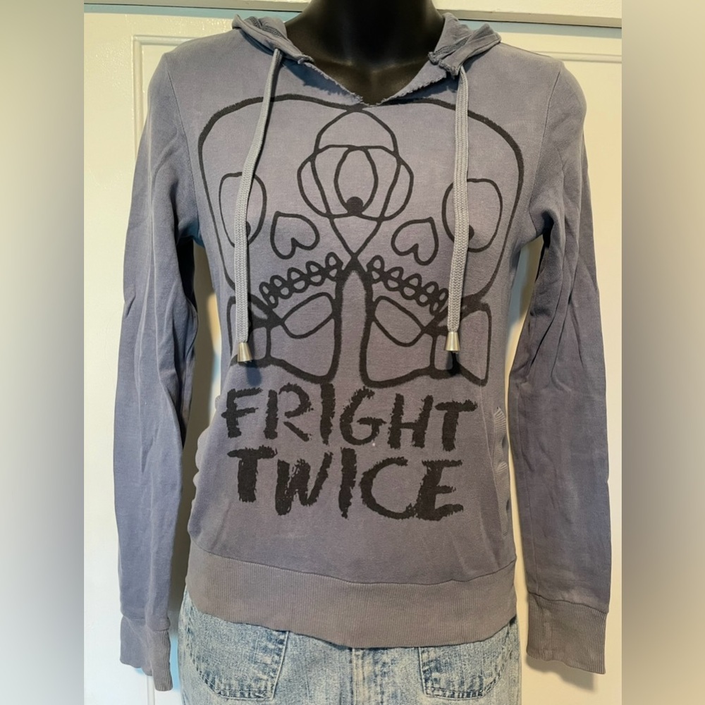 Zara TRF Skulls Fright Twice Hoodie! 💀💀